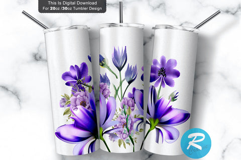 Burgundy Floral flower 20 oz / 30 oz Tumbler PNG Sublimation Regulrcrative 