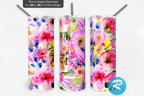 Burgundy Red Floral 20 oz / 30 oz Tumbler PNG Sublimation Regulrcrative 