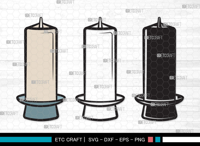 Burning Candle Clipart SVG | Birthday Candles Svg | Wax Candle Svg | Melting Candle Svg | Christmas Candle Svg | Meditation Candle Svg | Candle Svg | Burning Candle Clipart SVG ETC Craft 