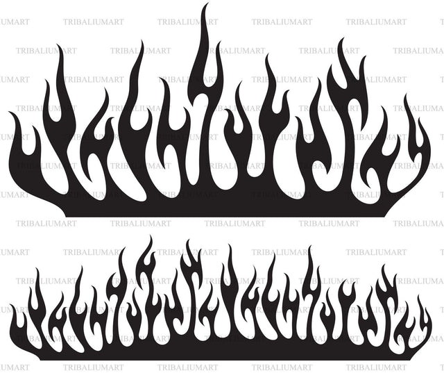 Burning fire flame SVG TribaliumArtSF 