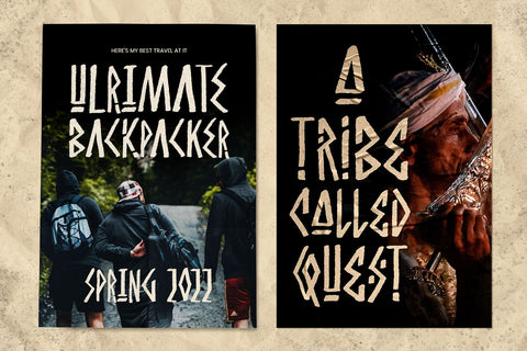 Burowai - Tribal Font Font Arterfak Project 