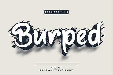 Burped Font twinletter 
