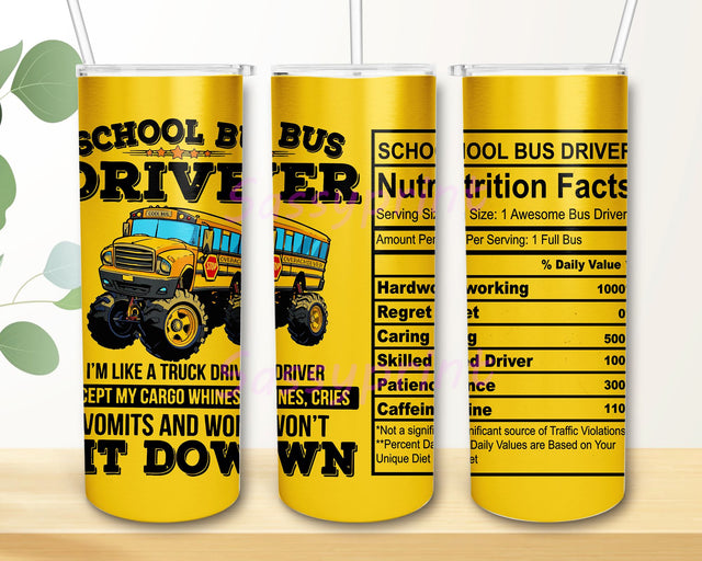 Bus Driver Gifts For Women Men, School Bus Driver, Bus Driver 20oz Skinny Tumbler Sublimation Designs, Bus Driver PNG File Digital Download, Bus Driver tumbler png Sublimation sassyprint 