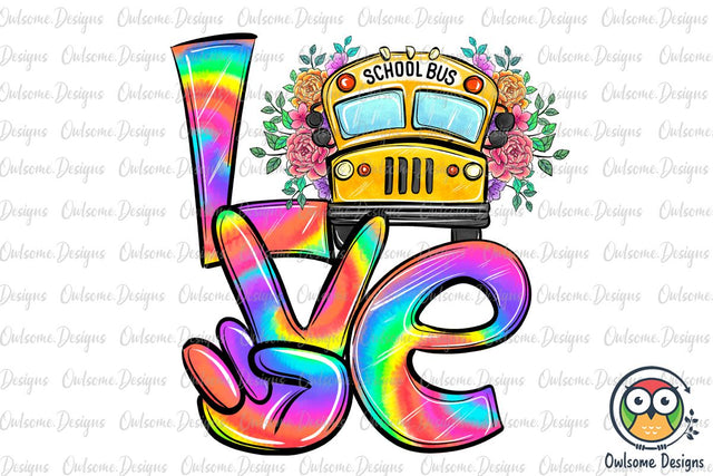 Bus Driver LOVE PNG Sublimation Sublimation Owlsome.Designs 