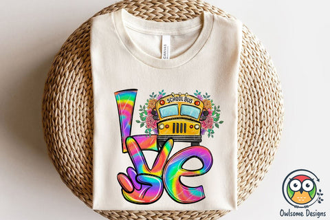 Bus Driver LOVE PNG Sublimation Sublimation Owlsome.Designs 