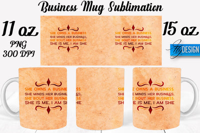 Business 11 | 15 Oz Mug Sublimation Sublimation Fly Design 
