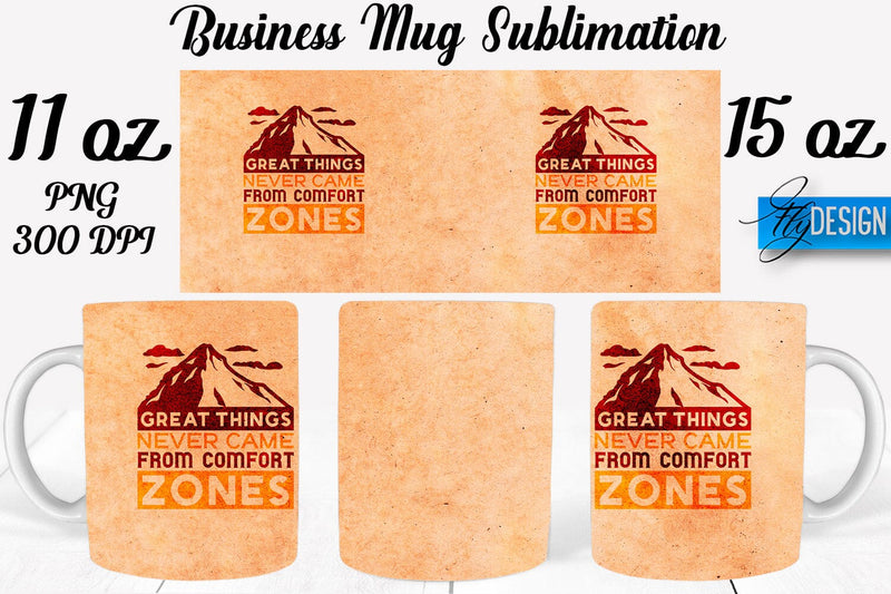 Business 11 | 15 Oz Mug Sublimation Sublimation Fly Design 