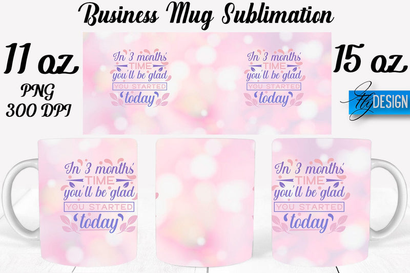 Business 11 | 15 Oz Mug Sublimation Sublimation Fly Design 