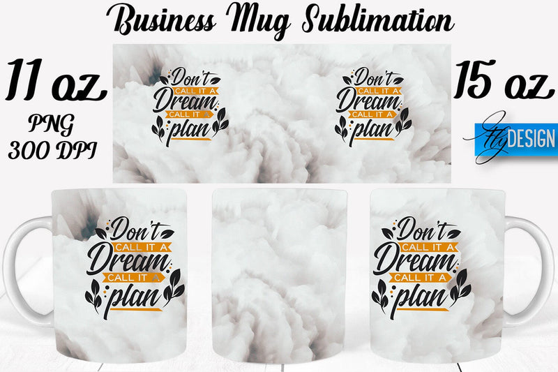 Business 11 | 15 Oz Mug Sublimation Sublimation Fly Design 