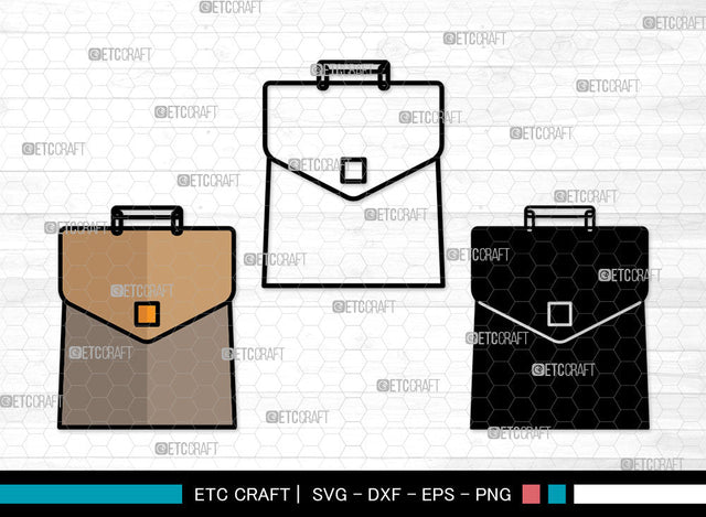 Business Bag Icons Color, Business Bag Svg, Bag Svg, Business Bags, Briefcase, Business Bag Bundle, Icon Bundle, Svg Cut File, Dxf, Eps, Png, SVG ETC Craft 