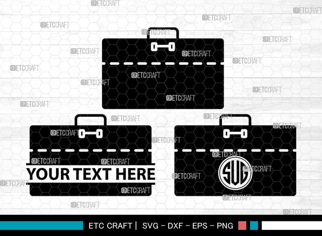 Business Bag Icons Monogram, Business Bag Svg, Bag Svg, Business Bags, Briefcase, Business Bag Monogram, Icon Monogram, Svg Cut File, Dxf, Eps, Png, SVG ETC Craft 