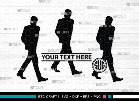 Business Men Monogram, Business Men Silhouette, Business Men SVG, Modern Businessman Svg, Working Man Svg, SB00343 SVG ETC Craft 