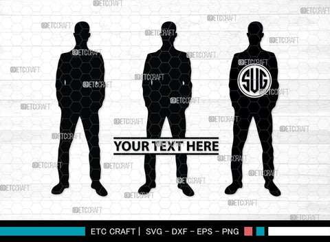 Business Men Monogram, Business Men Silhouette, Business Men SVG, Modern Businessman Svg, Working Man Svg, SB00343 SVG ETC Craft 