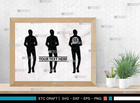 Business Men Monogram, Business Men Silhouette, Business Men SVG, Modern Businessman Svg, Working Man Svg, SB00343 SVG ETC Craft 