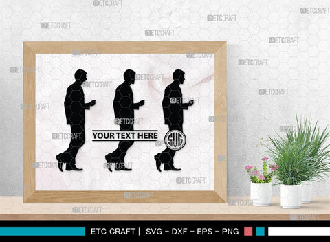 Business Men Monogram, Business Men Silhouette, Business Men SVG, Modern Businessman Svg, Working Man Svg, SB00343 SVG ETC Craft 