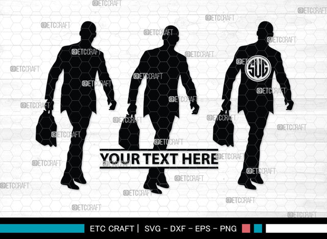 Business Men Monogram, Business Men Silhouette, Business Men SVG, Modern Businessman Svg, Working Man Svg, SB00343 SVG ETC Craft 