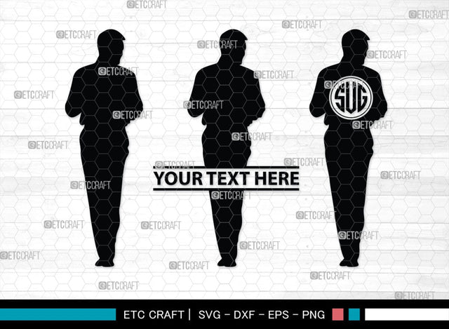 Business Men Monogram, Business Men Silhouette, Business Men SVG, Modern Businessman Svg, Working Man Svg, SB00343 SVG ETC Craft 