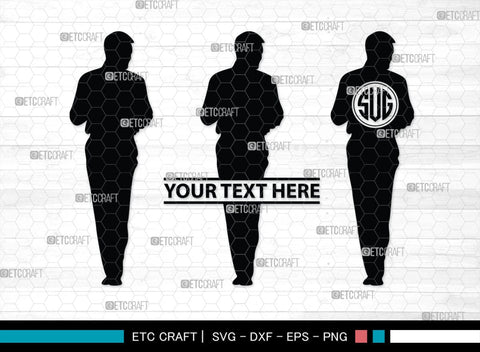 Business Men Monogram, Business Men Silhouette, Business Men SVG, Modern Businessman Svg, Working Man Svg, SB00343 SVG ETC Craft 