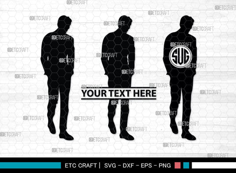 Business Men Monogram, Business Men Silhouette, Business Men SVG, Modern Businessman Svg, Working Man Svg, SB00343 SVG ETC Craft 