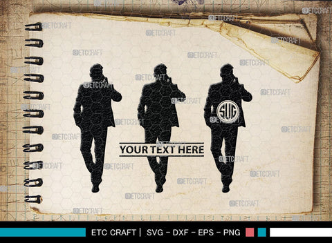 Business Men Monogram, Business Men Silhouette, Business Men SVG, Modern Businessman Svg, Working Man Svg, SB00343 SVG ETC Craft 