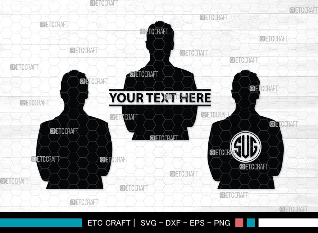 Men's R Monogram Svg Business Men Monogram, Business Men Silhouette, Business Men SVG ...