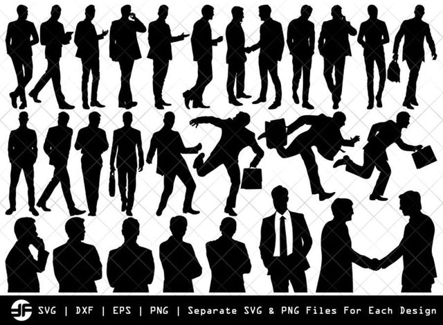 Business Men SVG | Silhouette Bundle | SVG Cut File SVG ETC Craft 