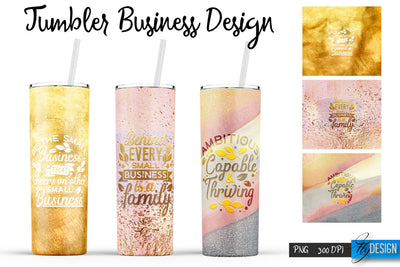 Business Tumblers Bundle Wrap 20 oz Sublimation Fly Design 