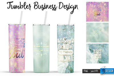 Business Tumblers Bundle Wrap 20 oz Sublimation Fly Design 
