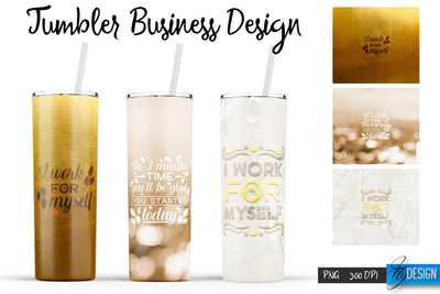 Business Tumblers Bundle Wrap 20 oz Sublimation Fly Design 