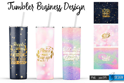 Business Tumblers Bundle Wrap 20 oz Sublimation Fly Design 