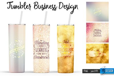 Business Tumblers Bundle Wrap 20 oz Sublimation Fly Design 