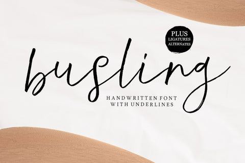 Busling Script Font Youngtype 