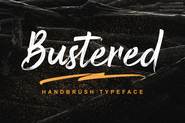 Bustered - Handbrush Typeface Font Dumadistyle 