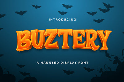 BUSTERY - Haunted Display Font Font StringLabs 