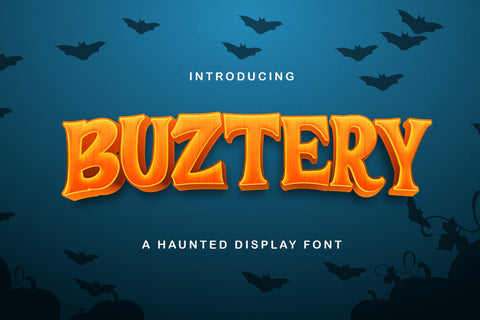 BUSTERY - Haunted Display Font Font StringLabs 