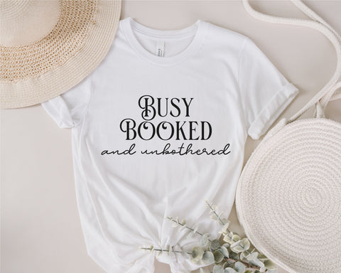 busy booked and unbothered svg, small business svg, hustle svg, girl power svg, girl boss svg, boss svg, ceo svg, rich svg, motivational svg SVG Fauz 