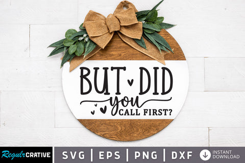 But did you call first SVG SVG Regulrcrative 