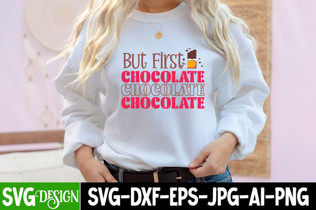 But First Chocolate SVG Cut File SVG BlackCatsMedia 