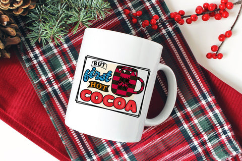 But First Hot Cocoa, Sublimation PNG SVG futivesvg 