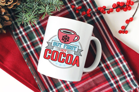 But First Hot Cocoa, Sublimation PNG SVG futivesvg 