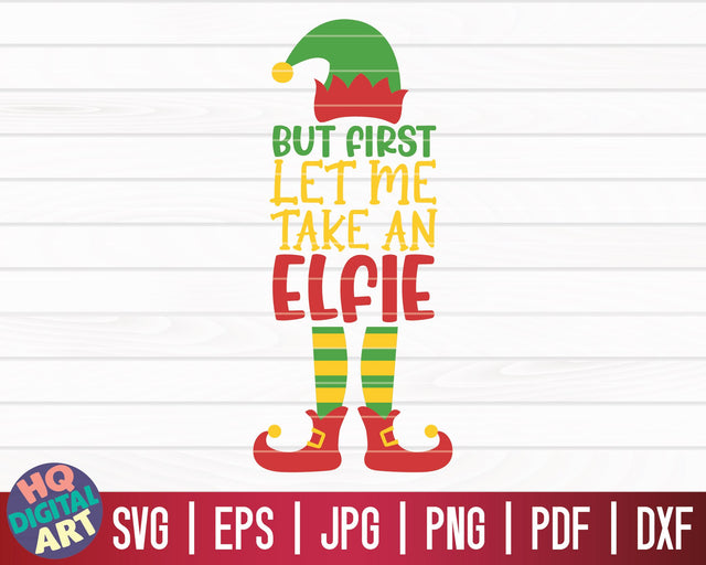 But first let me take an Elfie SVG | Christmas Elfs SVG SVG HQDigitalArt 