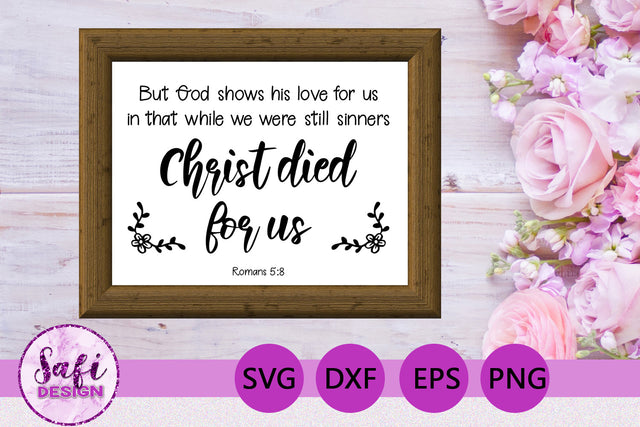 But God Shows His Love SVG SVG Safi Design 
