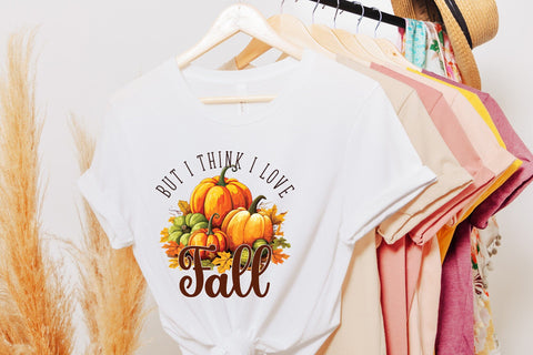 But I Think I Love Fall PNG Sublimation Design Sublimation CraftLabSVG 
