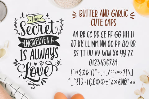 Butter and Garlic Font Holydie Studio 
