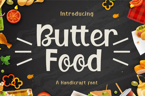 Butter Food Font Graphicxell 