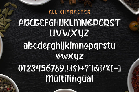 Butter Food Font Graphicxell 