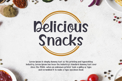 Butter Food Font Graphicxell 