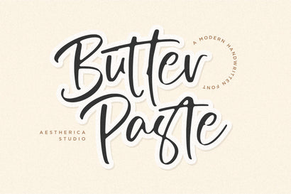 Butter Paste Font Aestherica Studio 