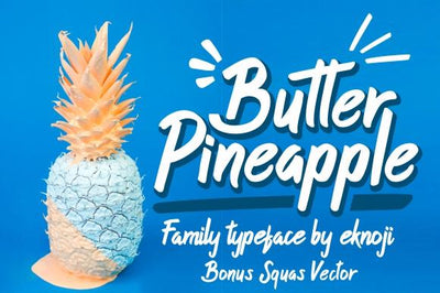 Butter Pineapple Font eknojistudio99 