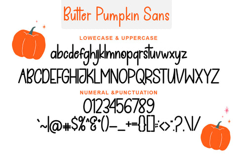 Butter Pumpkin Font Duo Font Rotterlab studio 